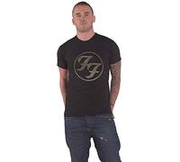 FOO Fighters T Shirt FF Hi Build Band Logo Nue offiziell Unisex Schwarz XXL
