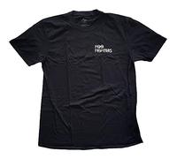 Foo Fighters T Shirt Flash Back Print Band Logo Nue offiziell Herren Schwarz S