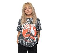 Foo Fighters T Shirt Speeding Bus Band Logo Nue offiziell Unisex Schwarz Dye M