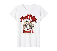Food Fight Chicken & Pig Silly Pun Preisgünstiges Grafik-T-Shirt