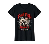 Food Fight Chicken & Pig Silly Pun Preisgünstiges Grafik-T-Shirt