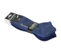 foot-art 6 Paar Viskose Bambus Sneaker Socken ohne Gummidruck bamboo:line - Damen & Herren - atmungsaktiv & weich (DE/NL/SE/PL, Numerisch, 43, 46, Regular, Regular, blautöne)