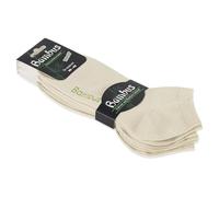 foot-art 6 Paar Viskose Bambus Sneaker Socken ohne Gummidruck bamboo:line - Damen & Herren - atmungsaktiv & weich (DE/NL/SE/PL, Numerisch, 43, 46, Regular, Regular, beige)