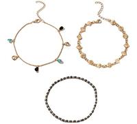 Foot Chains Shell Rhinestone Beads Foot Chains Ethnic Style for Dating Practical design