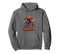 Football Collection The Goal Hunter Fox Soccer Design Pullover Hoodie