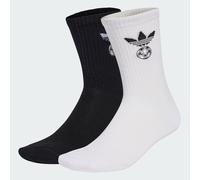 adidas Originals Socken mit Label-Print im 2er-Pack in Weiss, Größe 39/42