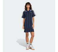 Shirtkleid ADIDAS ORIGINALS "FOOTIE DRESS", Damen, Gr. M, N-Gr, blau (night indigo), Obermaterial: 86% Polyester, 14% Elasthan, sportlich, Kleider (39441100-M) night indigo