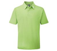 Footjoy Herren Stretch Pique Solid Poloshirt, Grün (Lima 91818), Large
