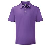 Footjoy Herren Stretch Pique Solid Poloshirt Not Applicable, Violett (Morado 91820), Medium