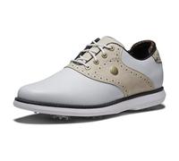 FootJoy Women's Traditions Platform, White Tan Black, 5.5 UK Wide