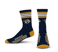 For Bare Feet FBF Nashville Predators 4 Stripe Crew NHL Socken Navy, L