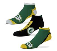 For Bare Feet Socken 3er Pack - Motiv: Green Bay Packers - NFL - Flash - Grösse: M
