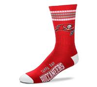 for Bare Feet Tampa Bay Buccaneers NFL 4-Stripe Deuce Socken - 43-48