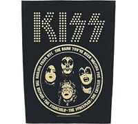 for-collectors-only Kiss Rückenaufnäher Hailing From NYC Backpatch Aufnäher Flicken Hardrock Back Patch, Schwarz, L