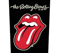 for-collectors-only The Rolling Stones Rückenaufnäher Plastered Tongue Logo Backpatch XL Aufnäher Zungen Logo