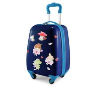 For Kids - Kindergepäck + reflektierende Aufkleber Feen, Kinderkoffer, Hartschalenkoffer für Kinder, Handgepäck, 24 Liter, Dunkelblau Dunkelblau