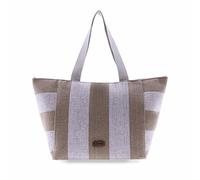 FOR TIME Große Strandtasche Damen mit Reißverschluss Strandtasche Einkaufstasche Shopper für Damen Schultertasche Handtasche Einkaufstasche Sonia Mehrfarbig
