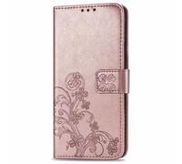 for Ulefone Note18 Ultra Case, Shockproof PU Leather Flip Cover Lucky Leaf Notebook Wallet Case With Magnetic Stand Card Holder ID Slot Folio Soft TPU Bumper Protective for Ulefone Note18 Ultra Rose