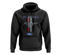 Ford Mustang 50 Years Tribar Edition Hoodie Kapuzenpullover - Offizielles Herren Sweatshirt mit Kultlogo - Regular Fit - Klassischer Muscle Car Kapuzenpullover
