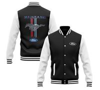Ford Varisty College Jacke Mustang Classic Tribar im Amerikanischen Retro Stil.