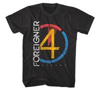 Foreigner Men's T-Shirt 4 '81 Album Merch British American Rock Band. Black XXL