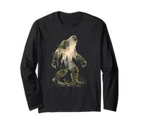Forest Spirit Bigfoot - Moss Creature Nature Core Shirt Langarmshirt