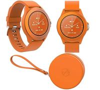 FOREVER Colorum CW-300 Orange Smartwatch Wasserdicht IP68 - Pulsuhr mit Schrittzähler Schlaftracker Kalorienzähler - Lange Akkulaufzeit - Android/iOS Sportuhr Damen Herren Unisex Stilvolles Design
