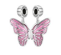 Forever Friends Rot Schmetterling Charm - Sterling Silber 925 passend für Pandora Moments Armbänder