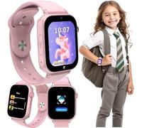 FOREVER Kids Look Me! 3 KW-520 Rosa - Smartwatch mit SIM Karte - 1,85” Display - GPS/LBS/Wi-Fi Standort - SOS Funktion - Anrufe & Video - IP65 Wasserdicht Kinder