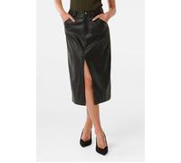 Forever New Tiana Vegan Leather Midi Skirt Black Größe: 16 | Lederröcke Outlet | Damen | Schwarz
