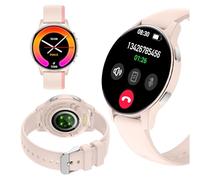 FOREVER Smartwatch iGo Watch 4 JW-600 für Damen - Elegante rosa Smartwatch mit 1,28” AMOLED-Display, Schlaftracking, Sportmodi, iOS/Android, 2 Armbänder inkl., Stilvolles Design für Alltag & Fitness