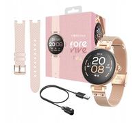 FOREVER Women's Smartwatch ForeVive Petite SB-305 Rose, Uhr Armband Bluetooth, Musiksteuerung, Schrittzähler, Herzfrequenzmesser, wasserdicht IP68, Fitnessuhr mit schlankem Design