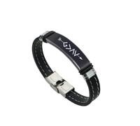ForeverWill God is Greater Than The Highs and Lows Armband,Stilvolles Religiöses Silikon Armband für Christ, Inspirierender Christus Glaubens Armreif für Frauen Männer Familie Freunde,Schwarz,Silber