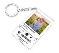 FORHISHER Individuell gestaltbarer Spotify-Code-Schlüsselanhänger mit Foto für Paare - Valentinstagsgeschenke für Ihn, Sie, Den Freund, die Freundin, den Ehemann, die Ehefrau