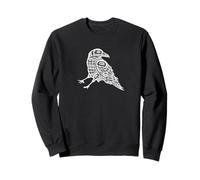 Formline Crow Raven im Stil der einheimischen Kunst im pazifischen Nordwesten Sweatshirt