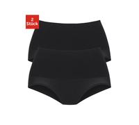 Formslip PETITE FLEUR, Damen, Gr. 40/42, schwarz, Obermaterial: 65% Baumwolle, 20% Elasthan, 15% Polyamid, unifarben, Unterhosen Formslip, aus elastischer Baumwolle, Shape wear (457788-40) schwarz