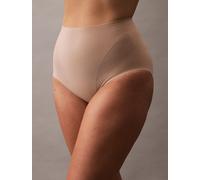 Formslip "SCULPTED FIRM MESH BRIEF", Damen, Gr. L (40), beige (cedar), Mesh, Obermaterial: 56% Polyamid, 44% Elasthan, CALVIN KLEIN UNDERWEAR, unifarben, körpernah, Unterhosen, mit formendem Effekt, s
