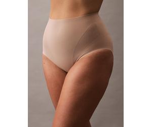 Formslip "SCULPTED FIRM MESH BRIEF", Damen, Gr. XL (42), beige (cedar), Mesh, Obermaterial: 56% Polyamid, 44% Elasthan, CALVIN KLEIN UNDERWEAR, unifarben, körpernah, Unterhosen Formslip, mit formendem