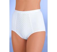 Formslip WÄSCHEPUR, Damen, Gr. 36/38, 3 Stk., weiß, 95% Baumwolle, 5% Elasthan, Jaquard:5% Elasthan, 95% Polyester, Unterhosen Formslip (262373-36) weiß