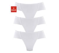 Formstring PETITE FLEUR, Damen, Gr. 40/42, weiß, Jersey, Obermaterial: 90% Baumwolle, 10% Elasthan (LYCRA SPORT). Meshfutter: 90% Polyamid, 10% Elasthan, unifarben, körpernah, Unterhosen, Bodyforming 