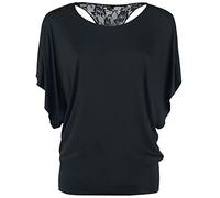 Gothicana by EMP Lace Back Bat Wings T-Shirt schwarz in S