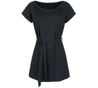 Forplay Jersey Kleid mit Bindegürtel Kurzes Kleid schwarz in S