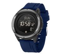Forrader Digitale Herren-Armbanduhr, Militäruhr für Herren, mit Nylon/Silikonband, wasserdicht, Schrittzähler, modisch, taktische Sportuhr