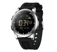 Forrader Herren Digital Uhr Wasserdicht Ultradünn Militär Schrittzähler Stoppuhr LED Hintergrundbeleuchtung Alarm Kalorien Datum Silber/Schwarz