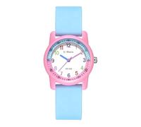 Forrader Kinderuhren für Jungen und Mädchen, 50 m wasserdicht, analoge Armbanduhr, Lernzeit, Kinderuhr, leicht zu lesen, für Kinder von 3-12 Jahren, tolles Geschenk für Kinder, Blau/Pink