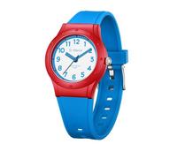 Forrader Kinderuhren für Jungen und Mädchen, 50 m wasserdicht, analoge Armbanduhr, Lernzeit, Kinderuhr, leicht zu lesen, für Kinder von 3-12 Jahren, tolles Geschenk für Kinder, Blau / Rot