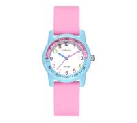 Forrader Kinderuhren für Jungen und Mädchen, 50 m wasserdicht, analoge Armbanduhr, Lernzeit, Kinderuhr, leicht zu lesen, für Kinder von 3-12 Jahren, tolles Geschenk für Kinder, rosa, blau