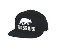 FORSBERG Cap Snapback mit weissem Logo in 3D, Farbe:schwarz, Größe:Uni