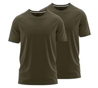 FORSBERG einfarbiges T-Shirt im Doppelpack 3XL dunkeloliv