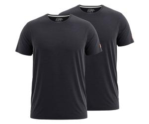 FORSBERG einfarbiges T-Shirt im Doppelpack 4XL schwarz